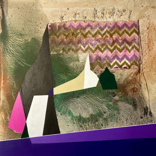 Mohamed Mourabiti - Mixte sur toile - 100 x 100 cm