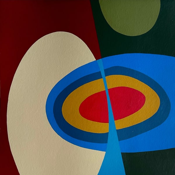 Youssef Douieb - Sans titre, 2025 - Acrylique sur carton - 77 x 75 cm