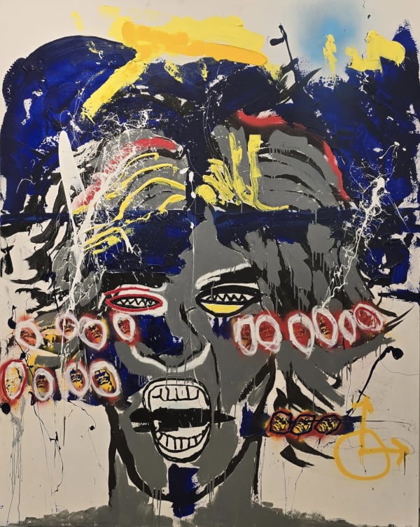 Tony is a Phony Oil on canvas 98 x 78 in