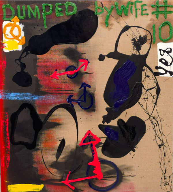 Dumped by Wife No. 10 Oil on canvas 40 x 36 in