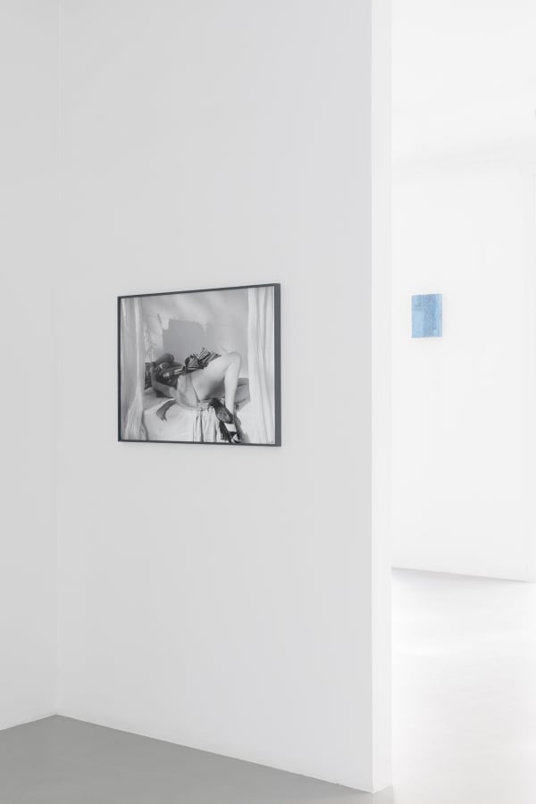 Installation view of Augusta Atla’s 2025 Wings of Desire exhibition at Alice Folker Gallery, showing multiple artworks displayed on gallery walls.