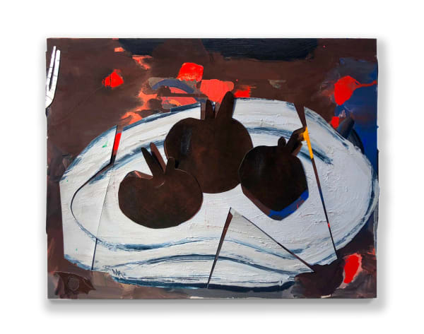 Still Life No 1 2020 38X48Cm Magnets On Steel Enamel And Acrylic