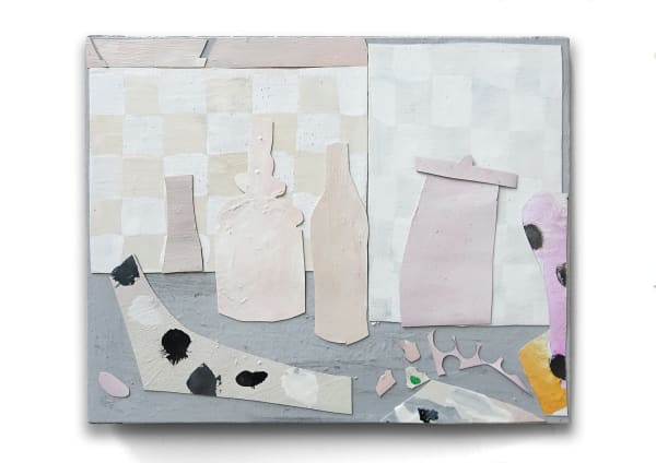 Still Life No 3 2022 38X48Cm Magnets On Steel Enamel And Acrylic