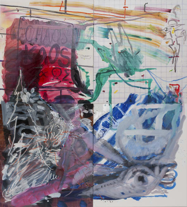 “Always Forward” (2025), oil on canvas by Asger Harbou Gjerdevik, part of In Motion at Alice Folker Gallery.