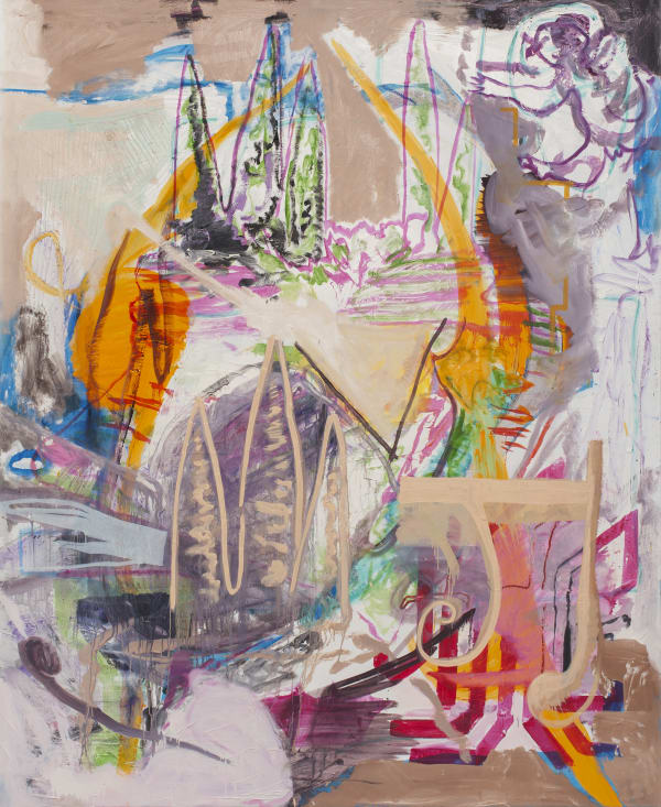 “In Motion” (2025), oil on canvas by Asger Harbou Gjerdevik, part of In Motion at Alice Folker Gallery.