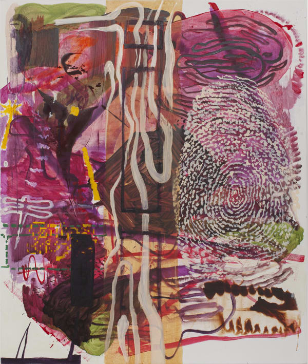 “Papillon” (2025), oil on canvas by Asger Harbou Gjerdevik, from In Motion at Alice Folker Gallery.