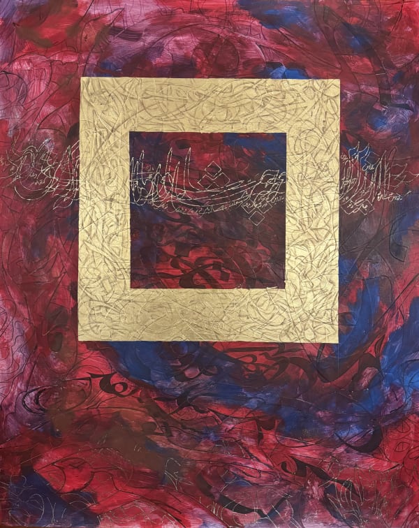 For You 2025 40 X 32 Gold Leaf Acrylic And Japanese Ink On Paper 5 000