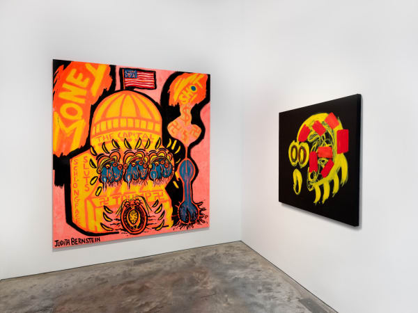 Installation View Of Judith Bernstein Public Fears At Kasmin New York 2025 Courtesy Of Th