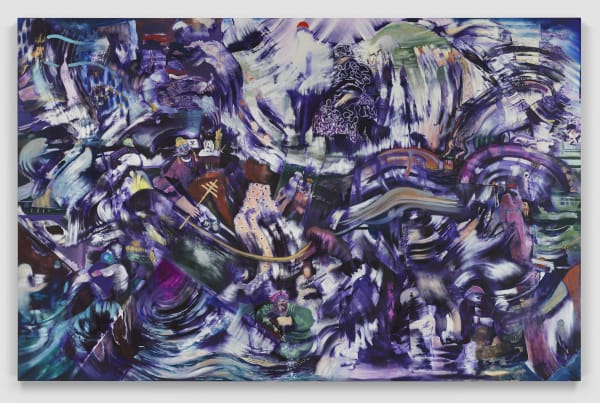 Ali Banisadr Leviathan, 2025 oil on linen 85 x 132 inches 215.9 x 335.3 cm