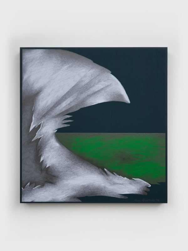 Wild Waves III, 1984 acrylic and graphite on paper mounted on linen 14 1/4 x 13 1/2 inches 36.2 x 34.3 cm