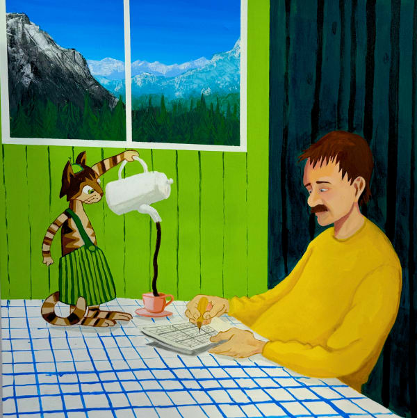 Coffee with Cat, 2024 Leonhard Goehler