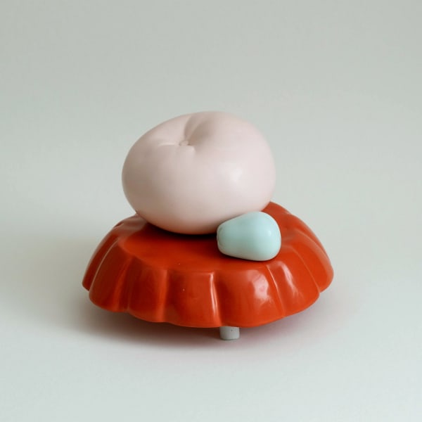 Zucker & Sperer - Arrangement no. 7 (After Botero) (Plum, Cucumber, Pear & Apple), 2025