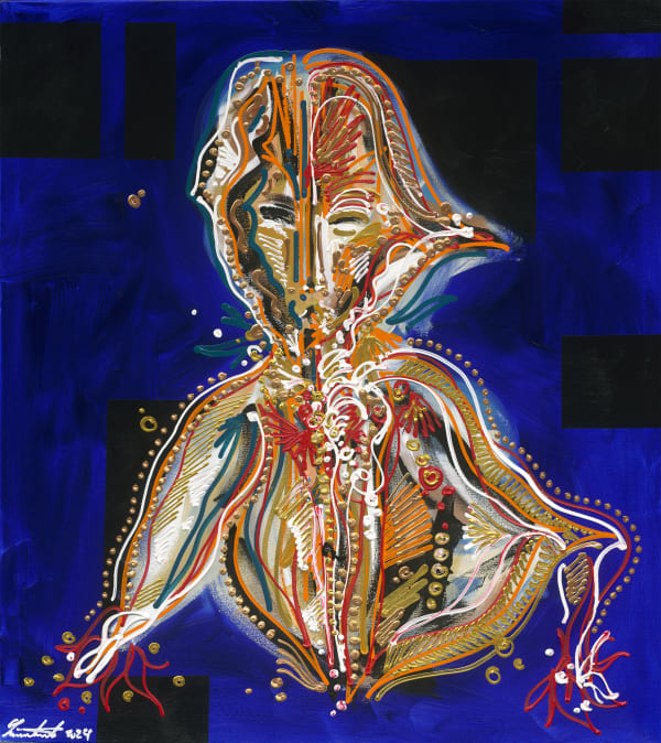 Lwt Synapses Acrylique Sur Toile 138X155 P 08