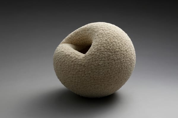 Hattori Makiko (b. 1984) Breath 2017 Unglazed porcelainous stoneware 13 1/4 x 13 x 14 1/4 in. Inv# 10303 SOLD