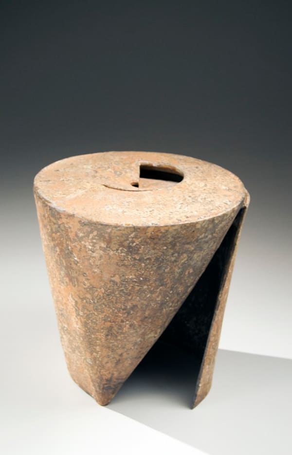 Yoshimura Toshiharu (b.1973) Standing inverted unfurling conical form 2014 Glazed stoneware 10 1/2 x 9 1/2 x 9 1/4 in. SOLD