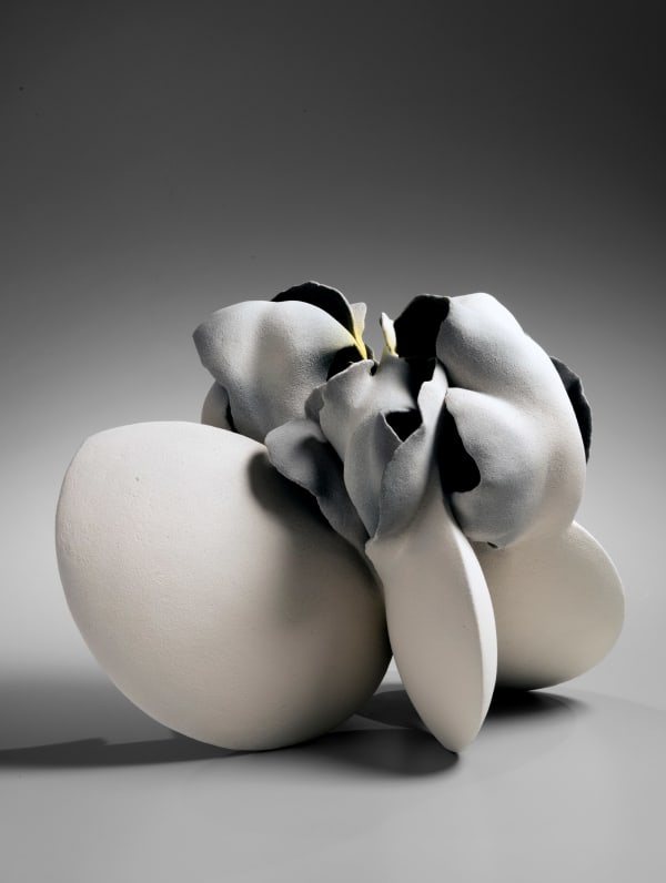 Fujino Sachiko (b. 1950) Season '17-II 2017 Stoneware with matte glaze 14 1/2 x 15 x 14 1/2 in. SOLD