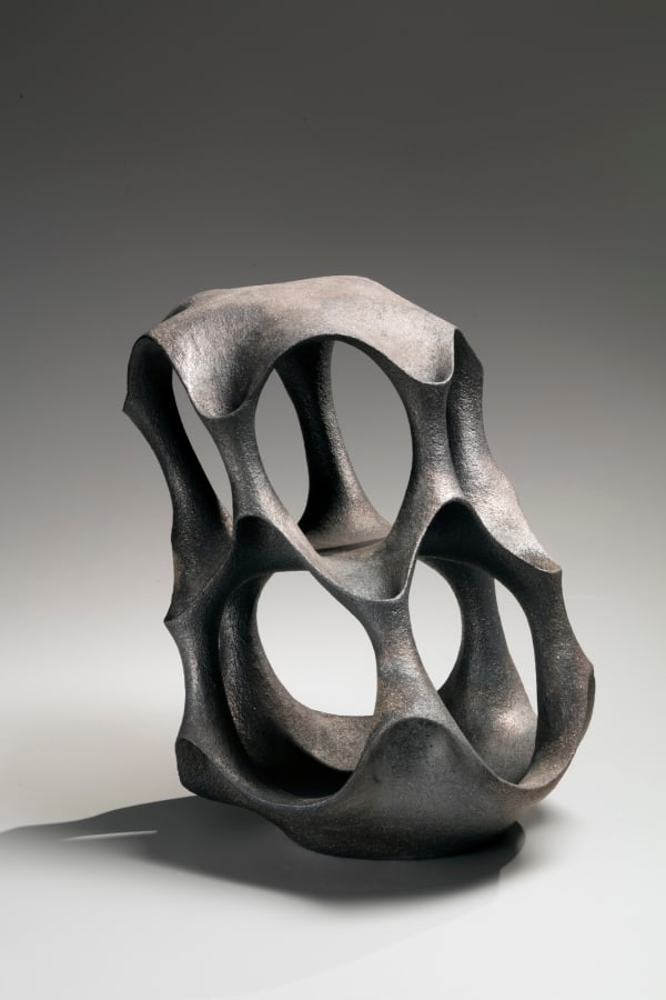 Kurokawa Tōru (b. 1984) Threshold &beta; 2016 Unglazed stoneware 16 x 13 5/8 x 13 in. SOLD