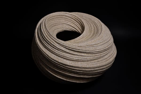 Sakiyama Takayuki (b. 1958) Chōtō; Listening to the Waves 2017 Stoneware with sand glaze 15.75 x 22.25 x 22 in. 40 x 56.5 x 56 cm. SOLD