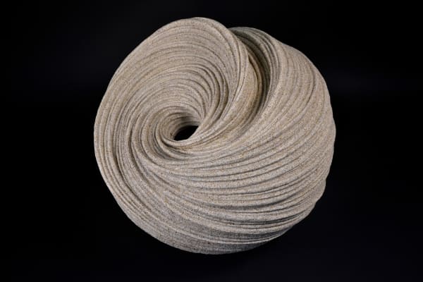 Sakiyama Takayuki (b. 1958) Chōtō; Listening to the Waves 2016 Stoneware with sand glaze 17.75 x 18.5 x 18.5 in. 45 x 47 x 47 cm. Reserved