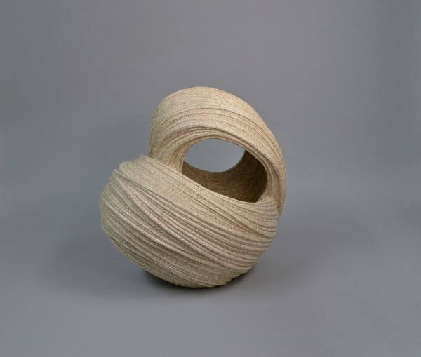 Sakiyama Takayuki (b. 1958) Chōtō; Listening to the Waves 2017 Stoneware with sand glaze 21.5 x 21.25 x 17 in. 55 x 54 x 43 cm. Sold