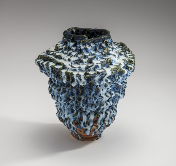 Hoshino Satoru (b. 1945) Spring Snow 17-4 2017 Glazed stoneware 18 1/8 x 16 1/2 x 16 1/8 inches Inv# 10652 SOLD