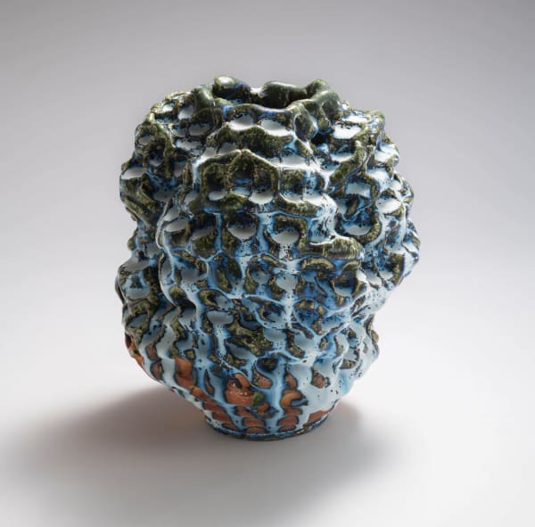 Hoshino Satoru (b. 1945) Spring Snow 18-3 2018 Glazed stoneware 12 1/4 x 11 1/8 x 10 7/8 inches Inv# 10669 SOLD