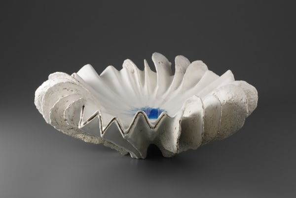 Koike Shōko (b. 1943) Water Form 2016 Glazed stoneware 8 1/4 x 20 x 18 7/8 inches Inv# 10801 SOLD