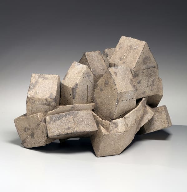 Kawasaki Tsuyoshi (b. 1942) Machi; Townscape 2014 Glazed stoneware with a thin layer of porcelain clay 12 1/2 x 14 1/4 x 13 inches Inv# 10889 SOLD
