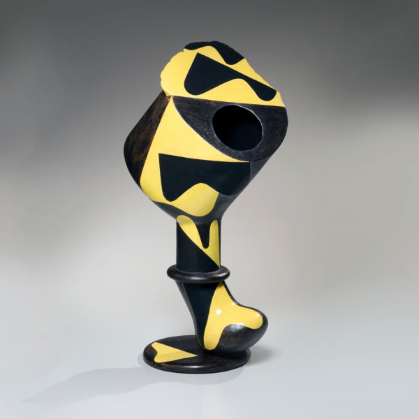 Yanagihara Mutsuo (b. 1934) Yellow oribe sculpture 1994-early 1996 Glazed stoneware 28 3/4 x 15 x 8 1/4 inches Inv# 10844 SOLD