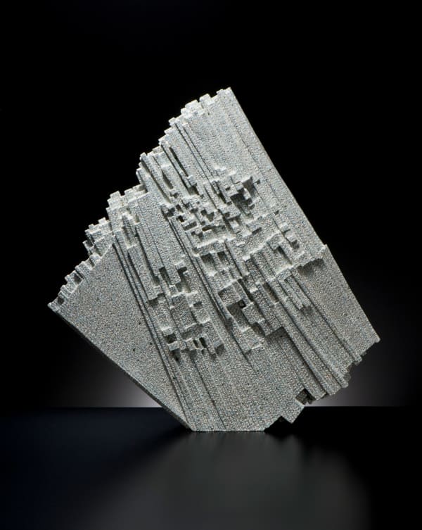 Kishi Eiko (b. 1948) Sculpture - Compilation of Recollected Images 2017 Shigaraki stoneware with colored-chamotte inlays 26 x 25 1/4 x 5 1/8 in. Inv# 11050 SOLD