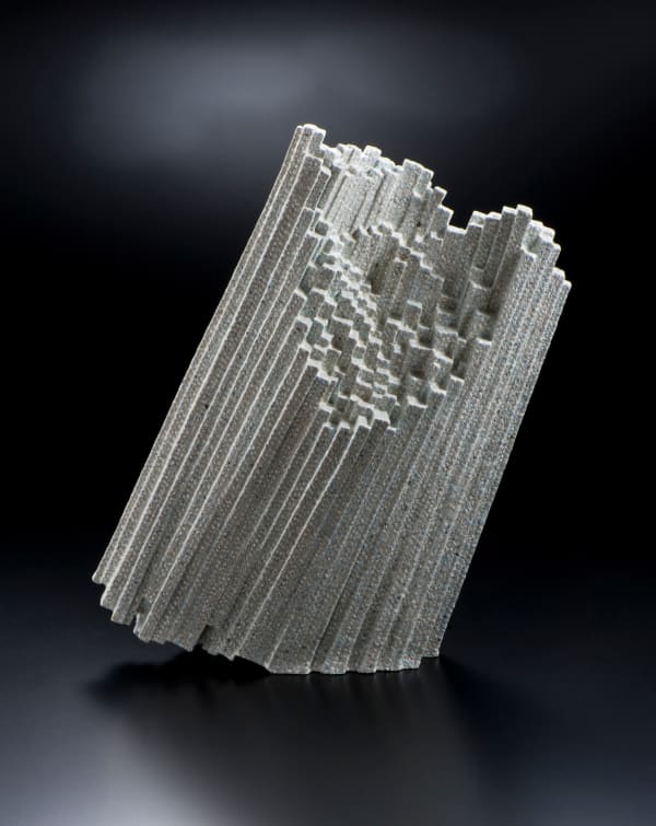 Kishi Eiko (b. 1948) Sculpture - Compilation of Recollected Images 2019 Shigaraki stoneware with colored-chamotte inlays 22 x 18 7/8 x 6 3/4 in. Inv# 11115 SOLD