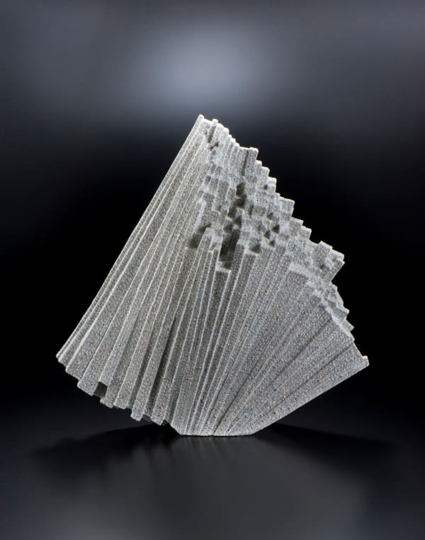 Kishi Eiko (b. 1948) Sculpture - Compilation of Recollected Images 2019 Shigaraki stoneware with colored-chamotte inlays 22 7/8 x 21 1/4 x 6 1/4 in. Inv# 11116 SOLD