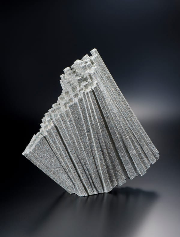 Kishi Eiko (b. 1948) Sculpture - Compilation of Recollected Images 2019 Shigaraki stoneware with colored-chamotte inlays 18 7/8 x 20 x 6 1/4 in. Inv# 11117 SOLD