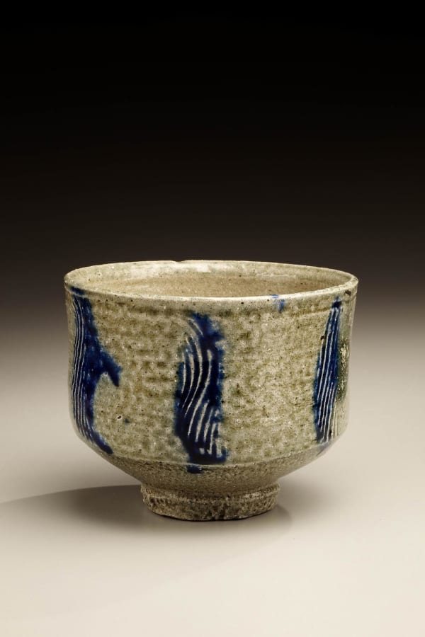 Hamada Shoji (1894-1978) Salt glazed tea bowl with combed design, ca. 1960 Stoneware 3 1/2 x 4 7/16 inches Inv# 6092