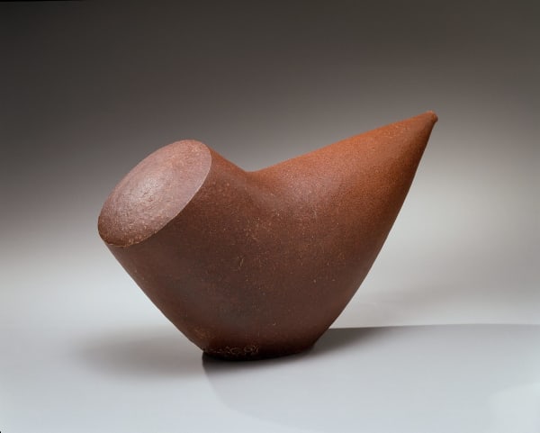 Suzuki Osamu (1926-2001) Ceramic sculpture of a bird with red glaze, 1992 Stoneware with red glaze 8 1/2 x 15 x 5 1/4 inches Inv# 34 SOLD