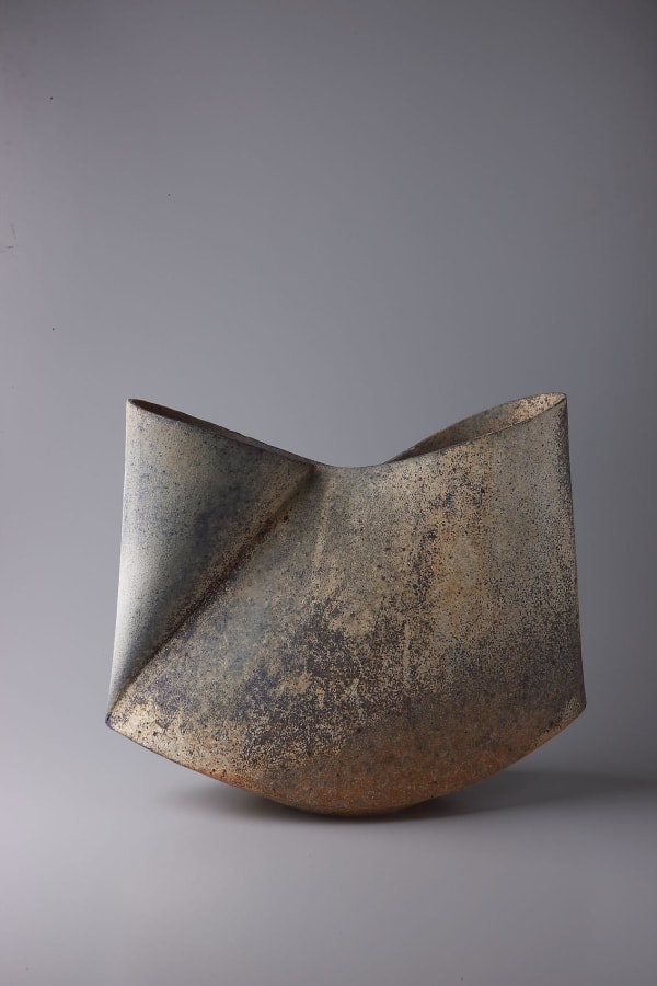 Kodô (Pulse), 2011 Multi-fired unglazed stoneware 14 1/2 x 17 3/8 x 6 7/8 inches Inv# 7068 SOLD
