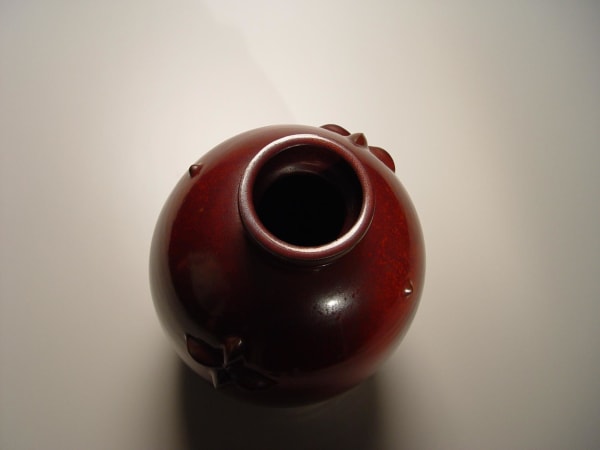 KUSUBE YAICHI (1897-1984) Iron-glazed vase Stoneware with iron glaze, ca. 1938 13 5/8 x 8 inches 7172 SOLD
