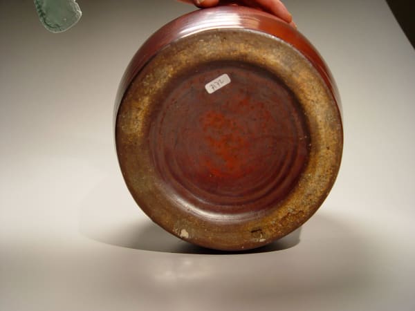KUSUBE YAICHI (1897-1984) Iron-glazed vase Stoneware with iron glaze, ca. 1938 13 5/8 x 8 inches 7172 SOLD