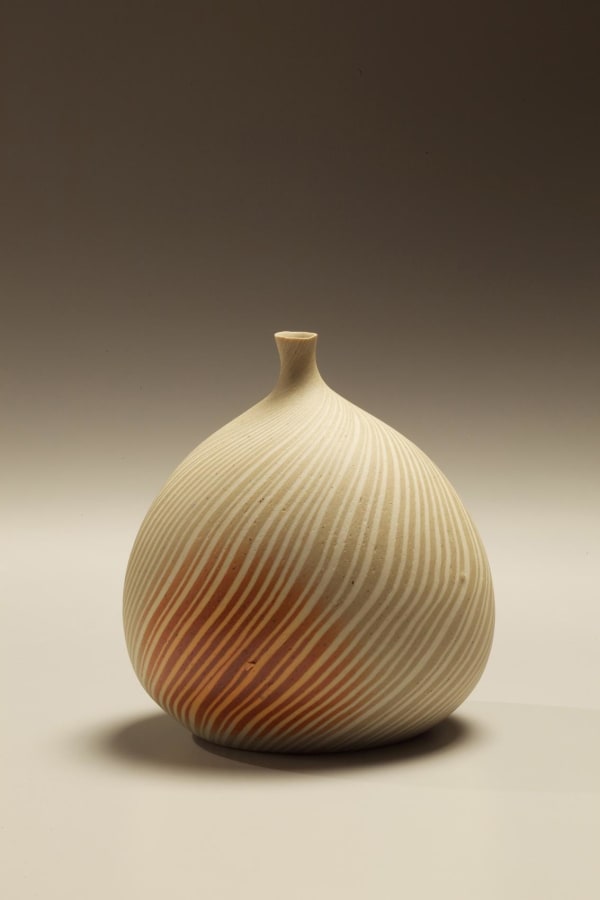 Matsui Kôsei (1927-2003) Small early neriage vase, ca. 1965 marbelized stoneware 3 7/8 x 3 5/8 x 3 1/2 inches Inv# 7369 SOLD