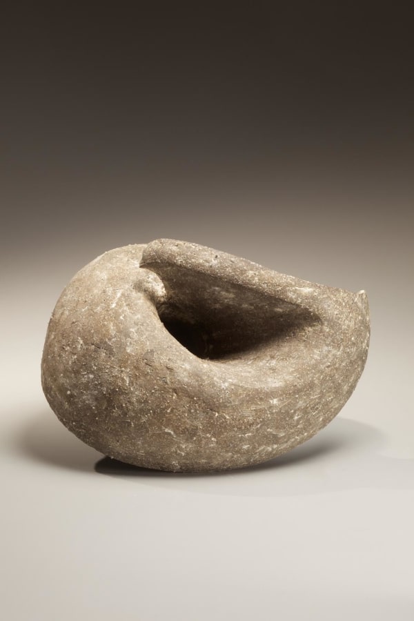It&ocirc; Tadashi (b. 1952) Twisting unglazed sculpture titled "A Drop from the Ocean," 2010 Unglazed stoneware 8 1/4 x 13 x 9 7/8 in. Inv# 6549