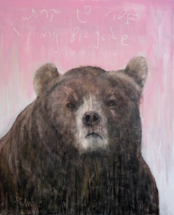 I Want to Ride My Bicycle 150 x 120cm Acrylic and Oil on canvas