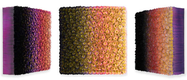 Zhuang Hong Yi Flowerbed F2016-104​ 60 x 60 cm Rice paper and acrylic on canvas