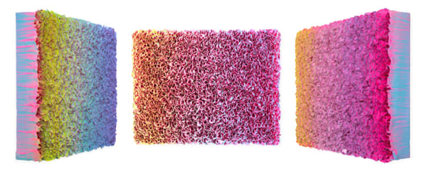 Zhuang Hong Yi Flowerbed G2016-010​ 70 x 90 cm Rice paper and acrylic on canvas