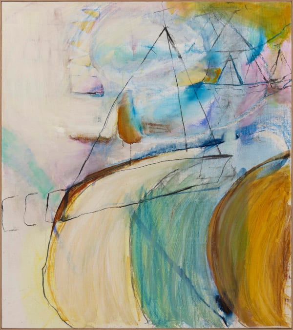 Lydia Janssen Sea Crown, 2017 Oil, Pastel and Charcoal on Linen 92h x 82w cm