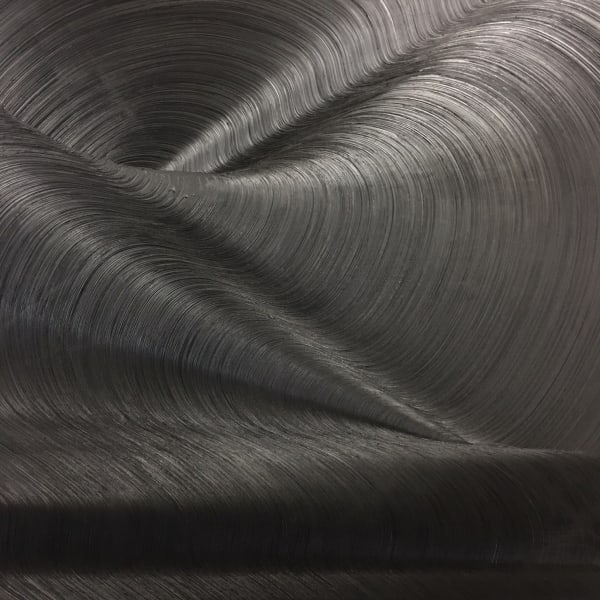 James Austin Murray High Rise, 2017 Ivory Black Oil Paint on Canvas 183h x 183w cm