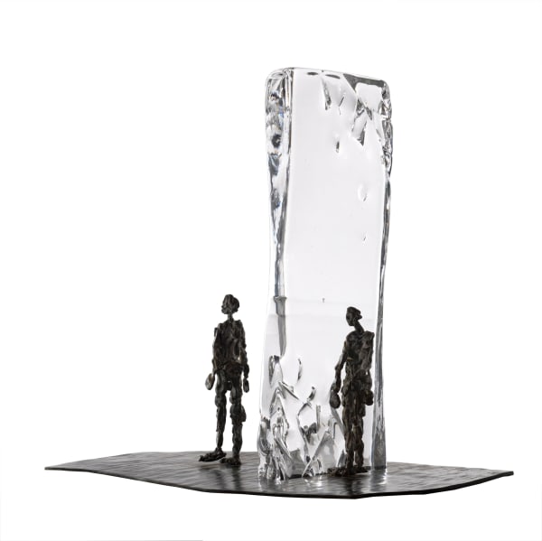 Val Departure II, 2018 Murano Glass & Bronze 40.50h x 43w x 29d cm