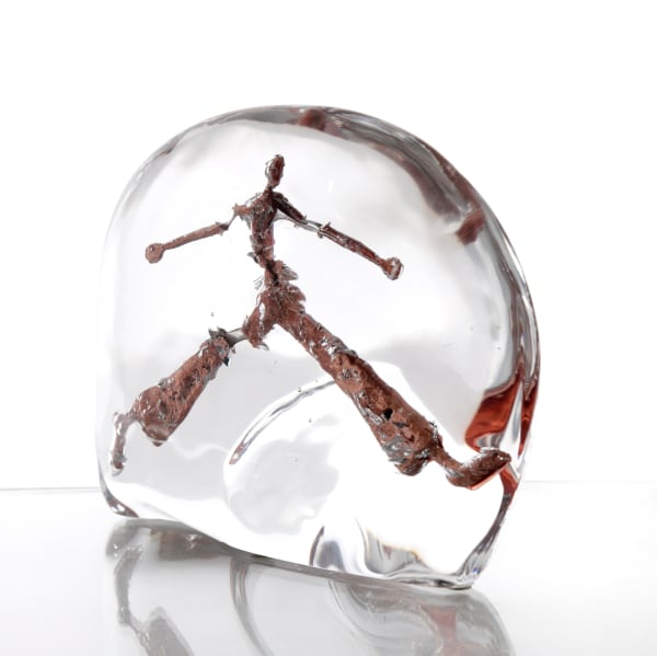 Val Le Marcheur de 1291, 2016 Murano Glass & Bronze 17.50h x 21.50w x 4.50d cm