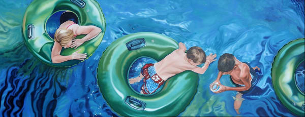 Nancy Lamb, Lazy River, Oil on Canvas