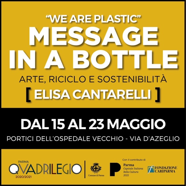 'We are Plastic - Message in a Bottle' by Elisa Cantarelli
