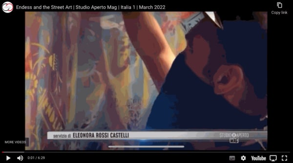 Endless and Street Art | Studio Aperto Mag | Italia 1
